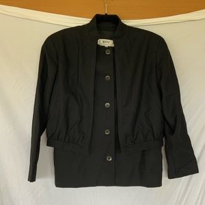 Vintage Mani by Armani jacket. Black wool. Made in Italy. Size 40
